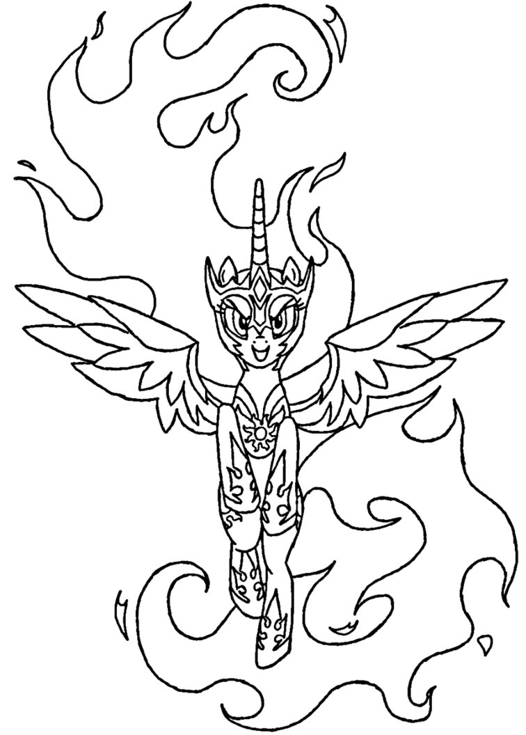 756x1056 Unique My Little Pony Princess Celestia Coloring Pages Gallery