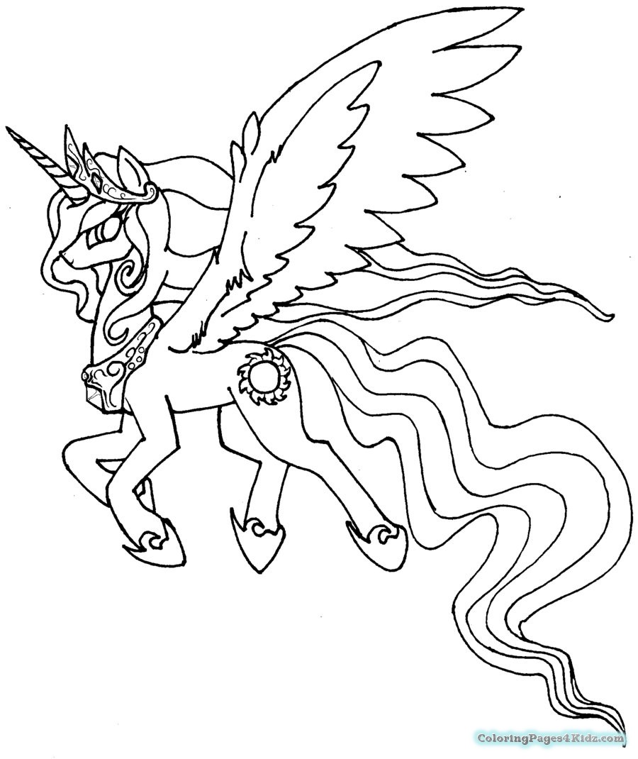 Mlp Coloring Pages Princess Celestia at GetDrawings | Free download