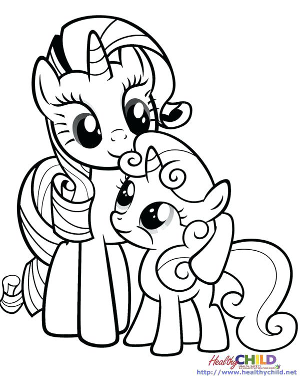 600x750 Coloring Pages Mlp