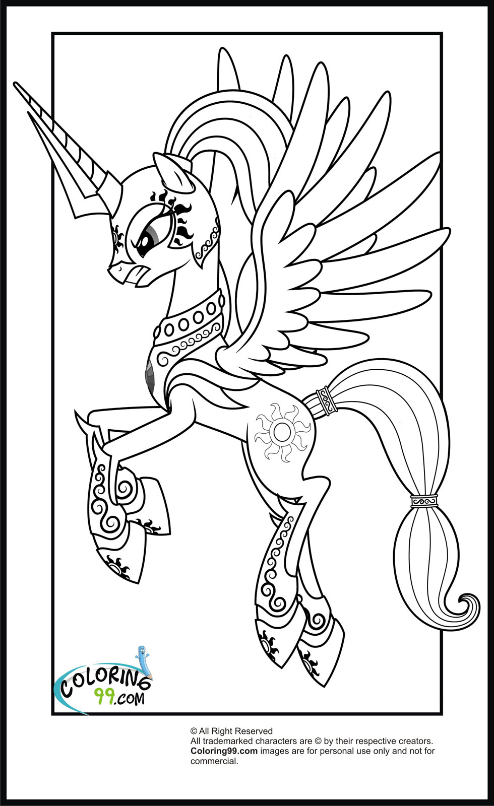 980x1600 My Little Pony Coloring Kids