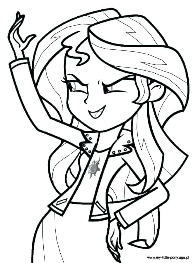 669x900 Mlp Eg Coloring Pages Sunset Shimmer From My Little Pony Girls