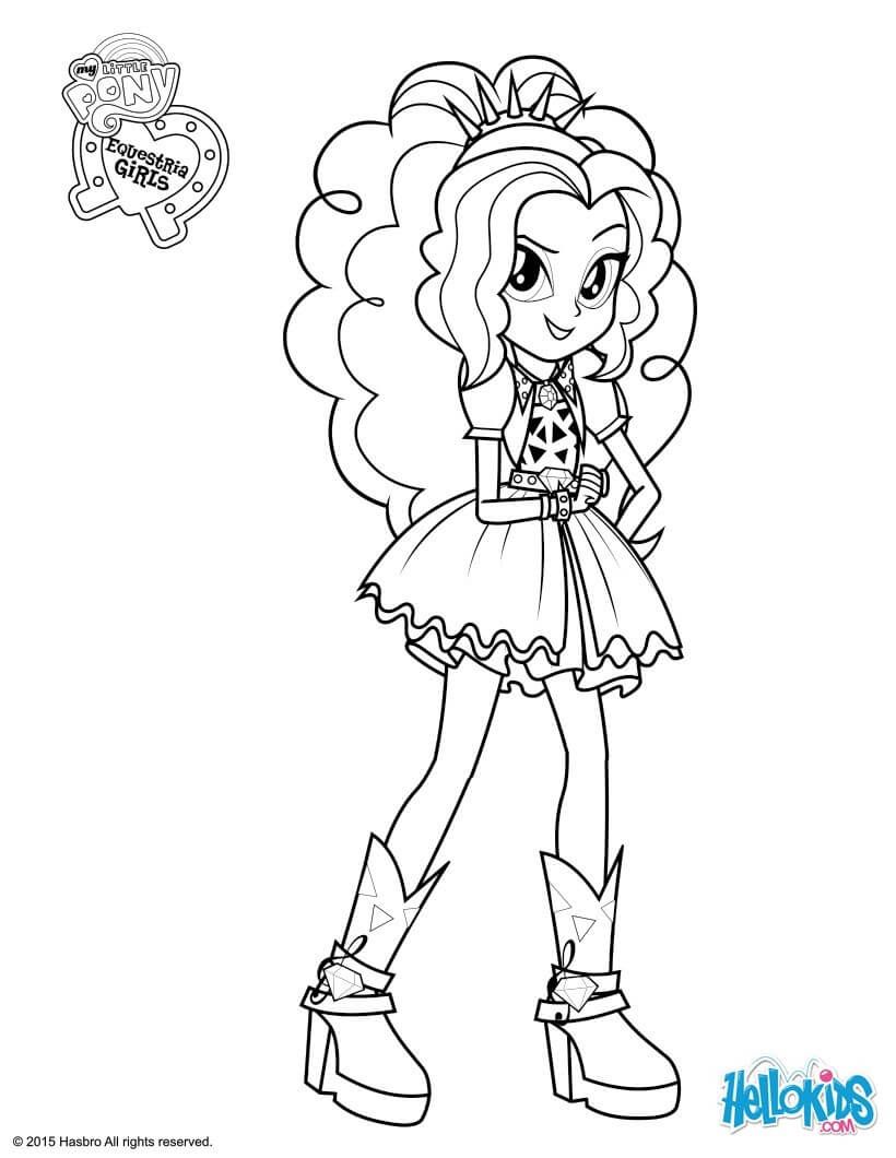 820x1060 Equestria Girls Coloring Pages Page Collection Printable Within
