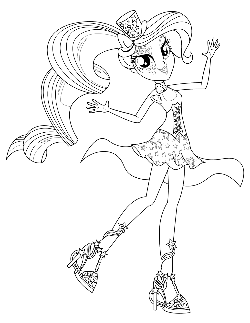 1024x1320 Equestria Girls Rainbow Rocks Coloring Pages