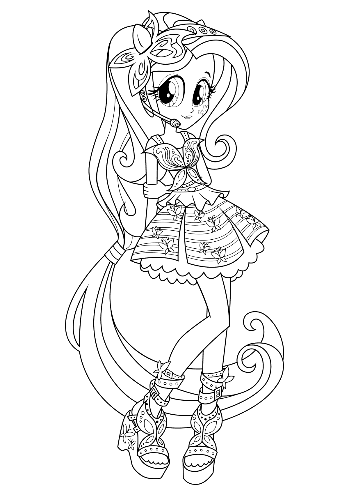 1200x1700 Equestria Girls Rainbow Rocks Coloring Pages Getcoloringpages