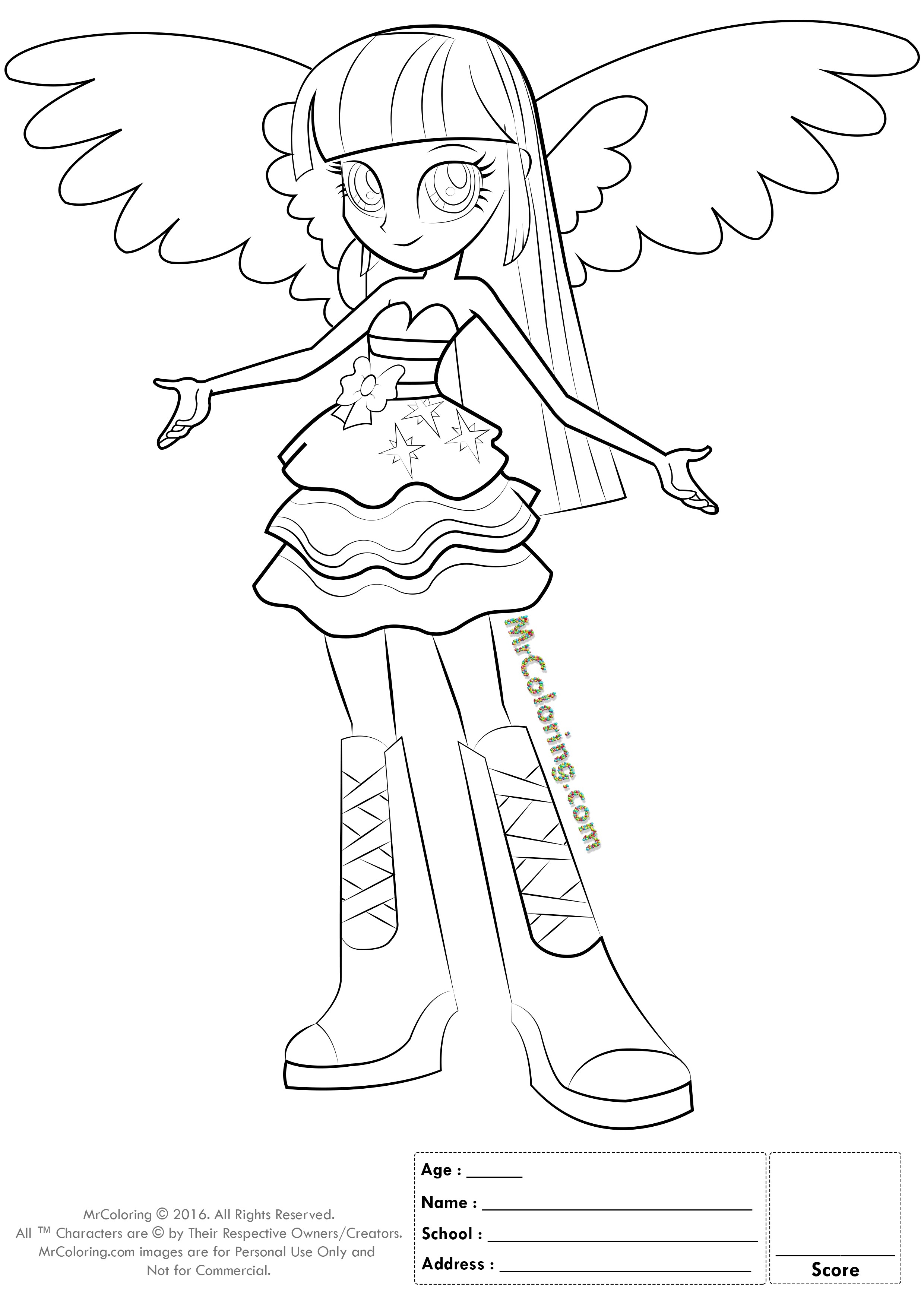 2480x3508 My Little Pony Coloring Pages Games My Little Pony Equestria Girls