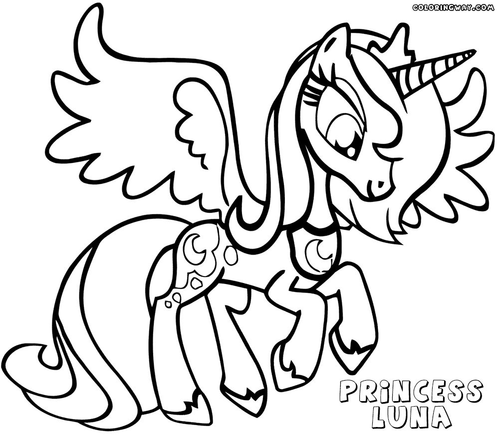 1000x875 Princess Luna Coloring Pages Part Free Resource For Teaching