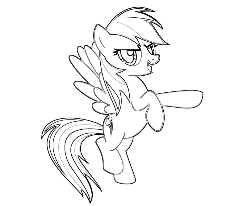 800x667 Rainbow Dash Coloring Pages