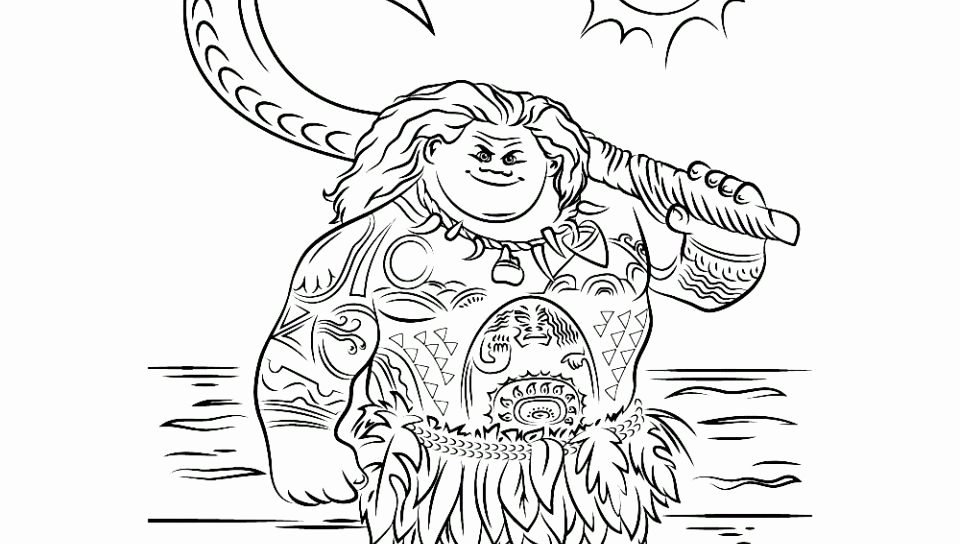 960x544 Maui Coloring Pages Photos Top Moana Coloring Pages Free Printable