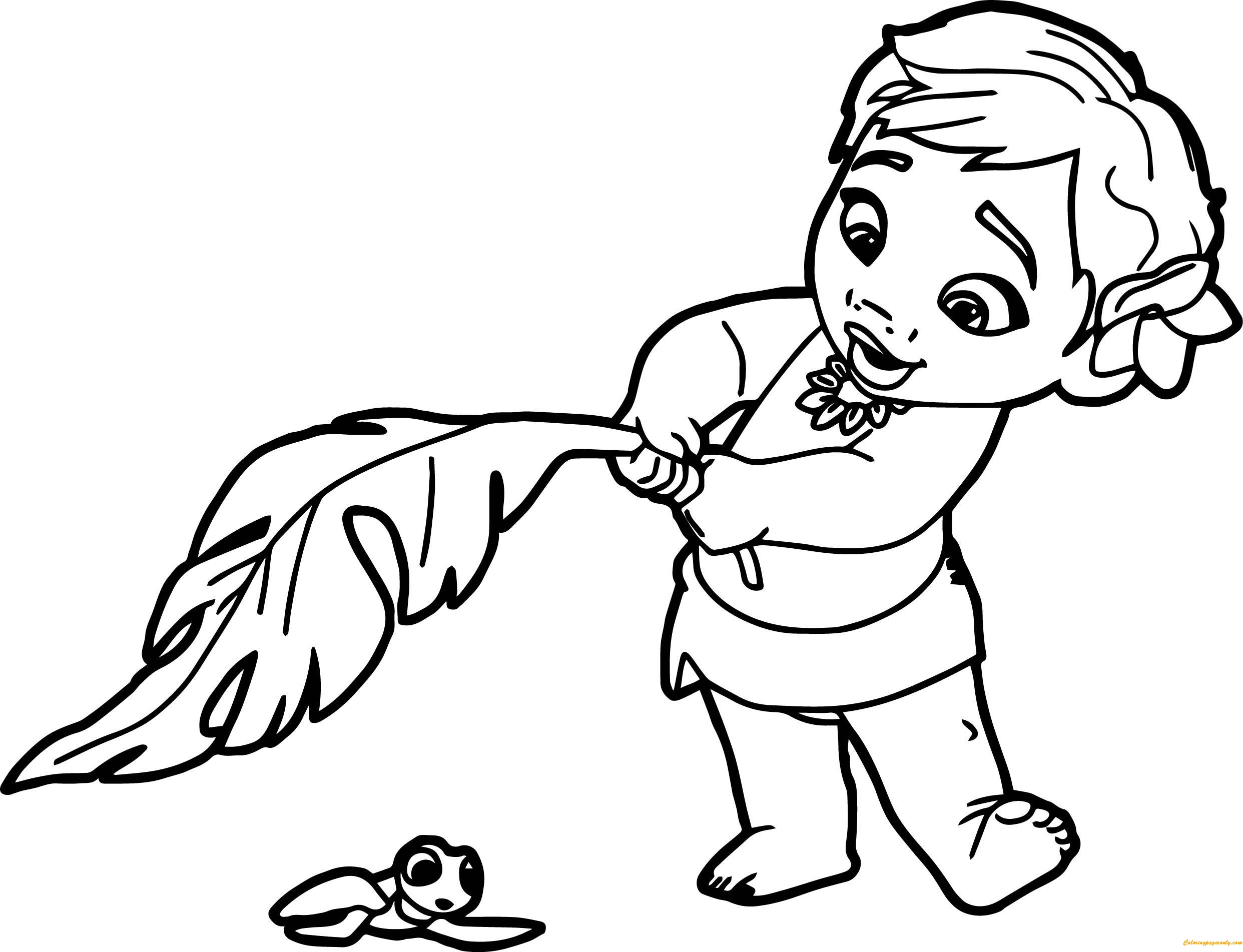 2484x1903 Baby Moana Coloring Page Free Coloring Pages Line To Print