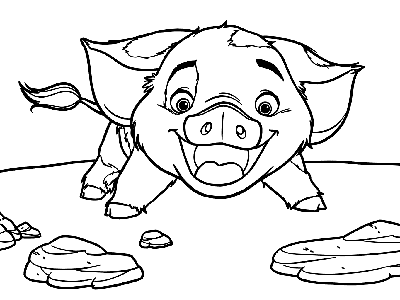 1365x1024 Moana Coloring Pages