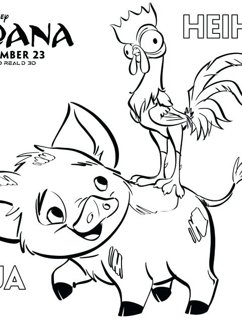 480x640 Moana Coloring Pages Printables Plus
