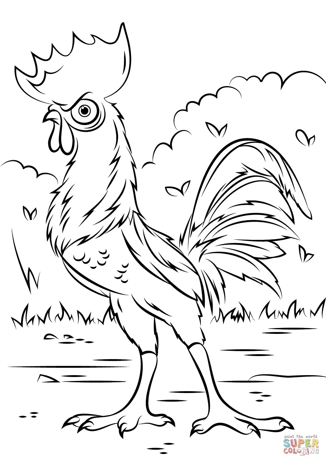 1060x1500 Heihei Rooster From Moana Super Coloring New Coloring Sheets