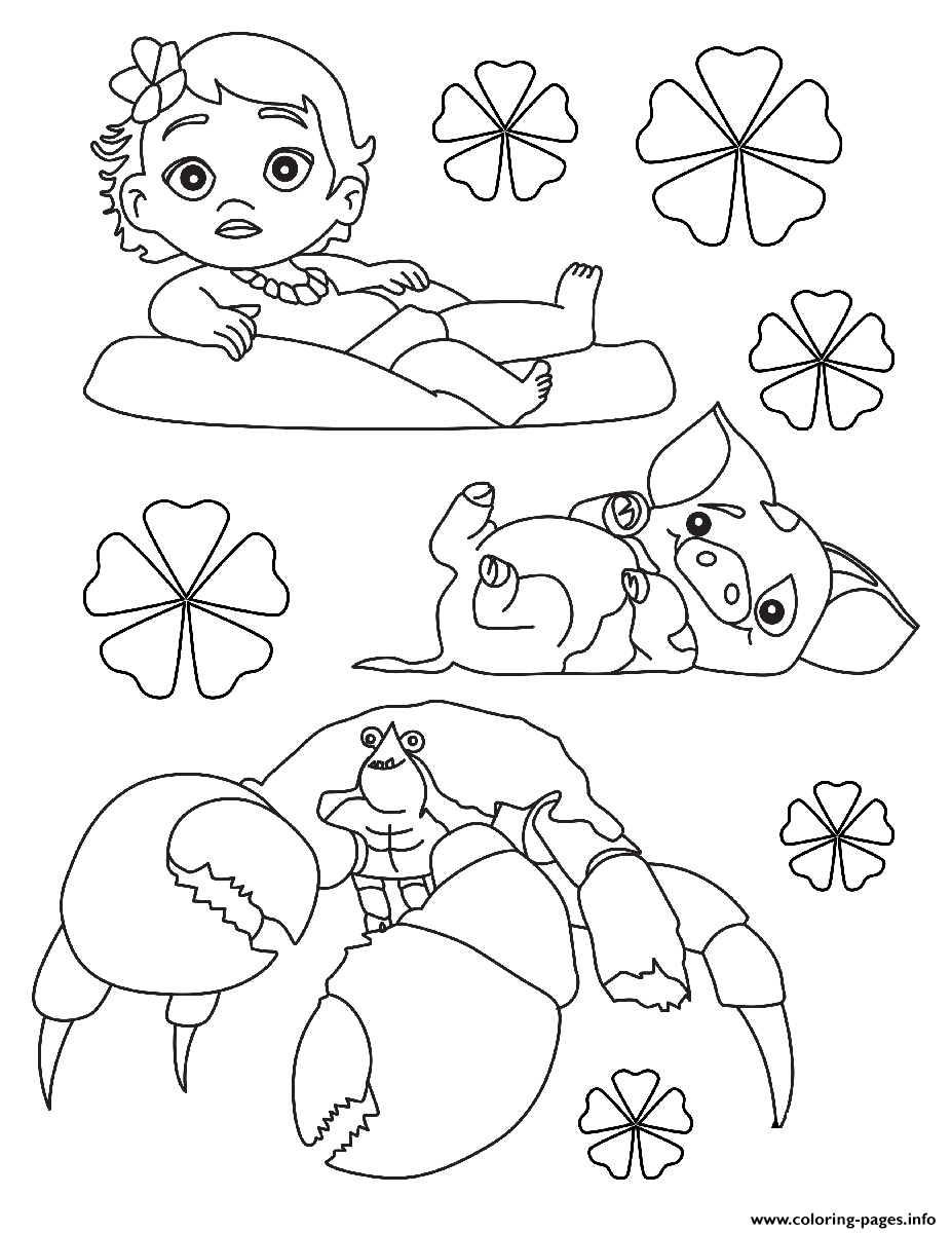 927x1200 Moana Baby Disney Coloring Pages Printable
