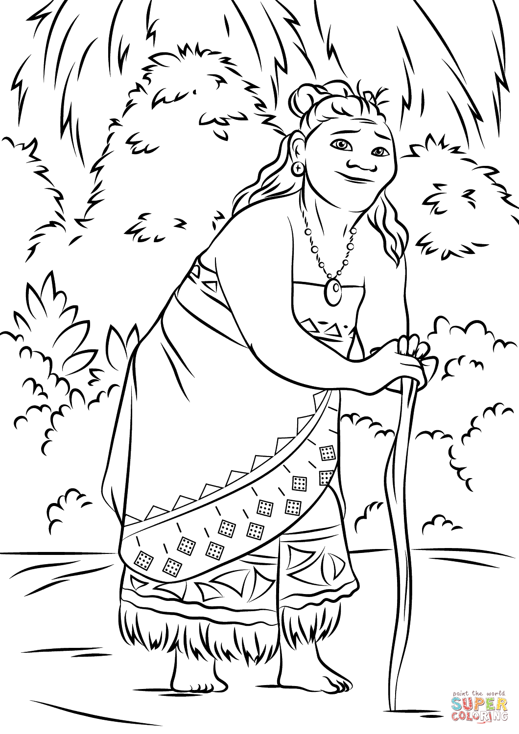 1060x1500 Moana Coloring Pages