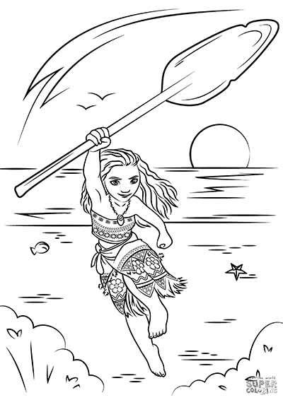 400x566 Moana Coloring Pages
