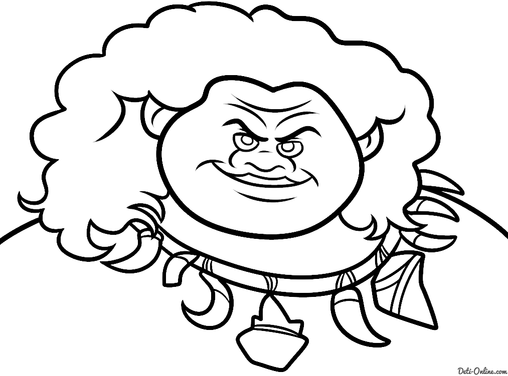1013x751 Moana Coloring Pages