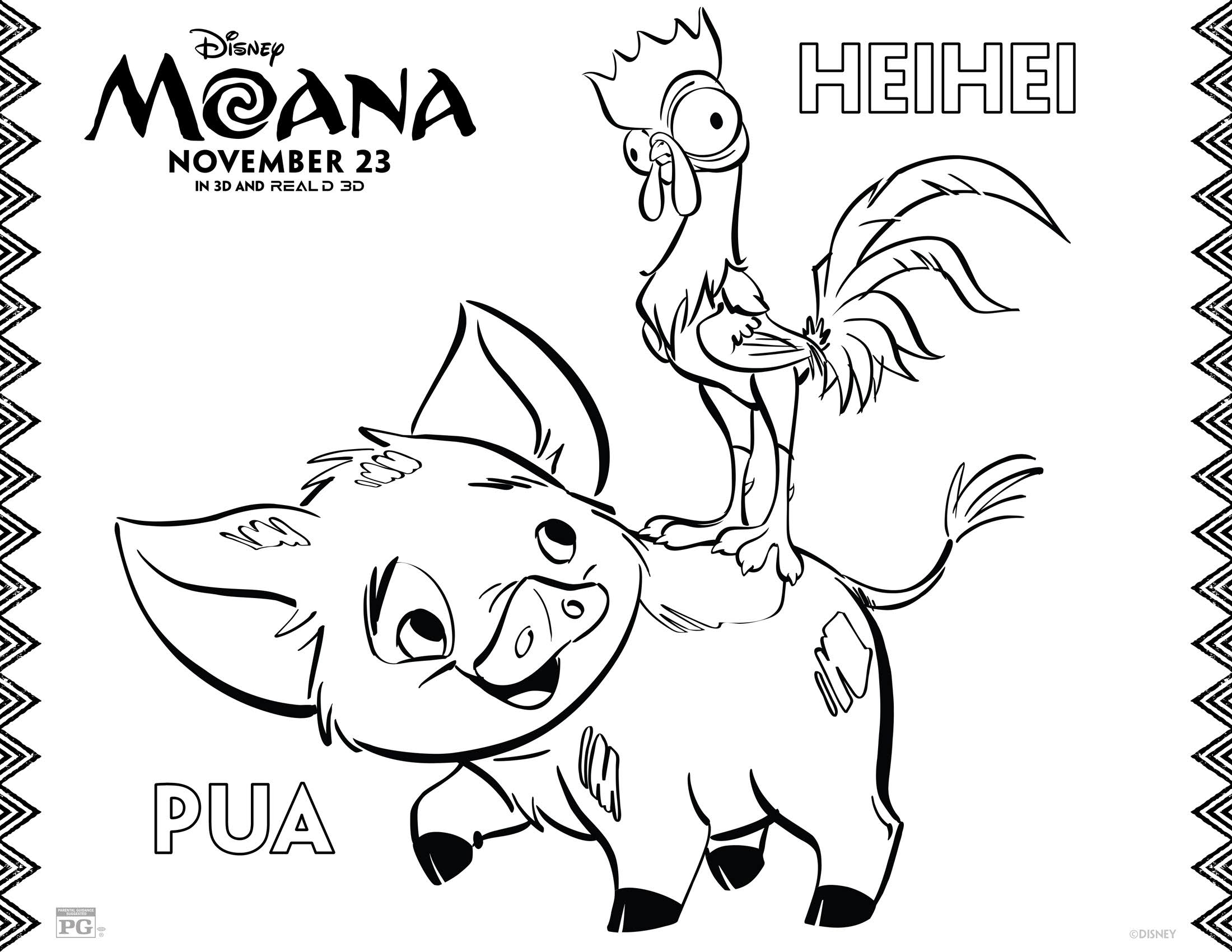 2200x1700 Free Moana Coloring Pages Activity Sheets
