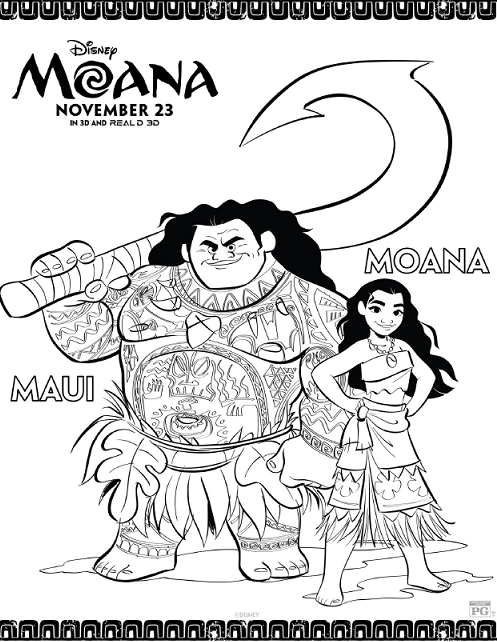 497x642 Grab Your Free Moana Coloring Sheets Activity Pages Here