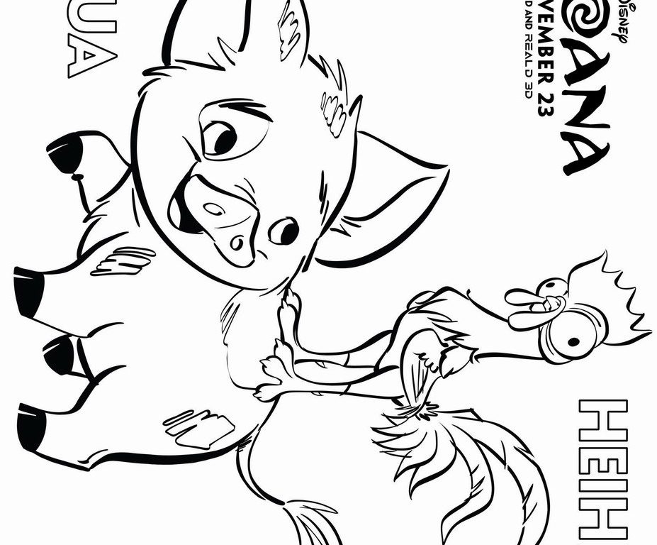927x768 Princess Moana Portrait Coloring Page Free Printable Pages