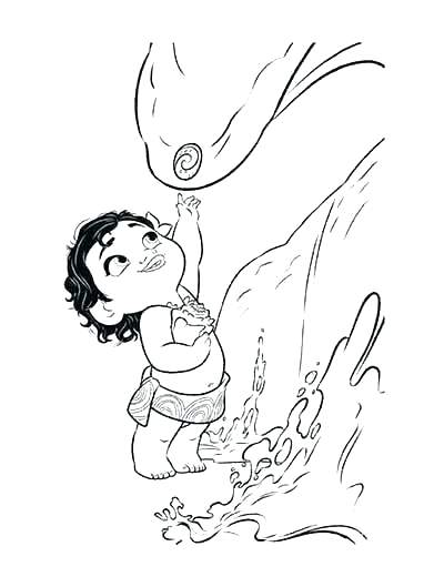 400x529 Moana Coloring Pages