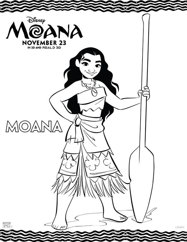 600x776 Free Printables Disney Moana Coloring Pages
