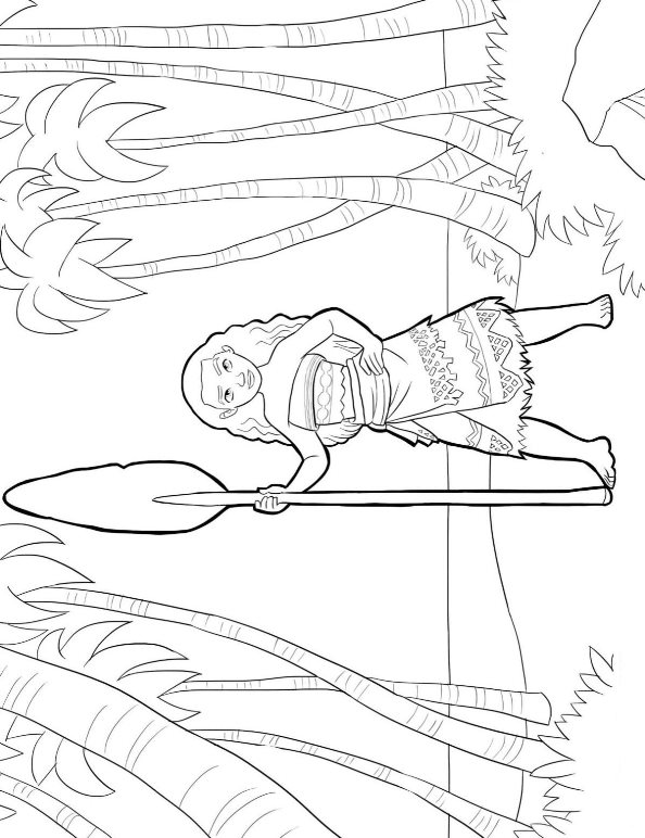 594x772 Kids N Coloring Pages Of Moana