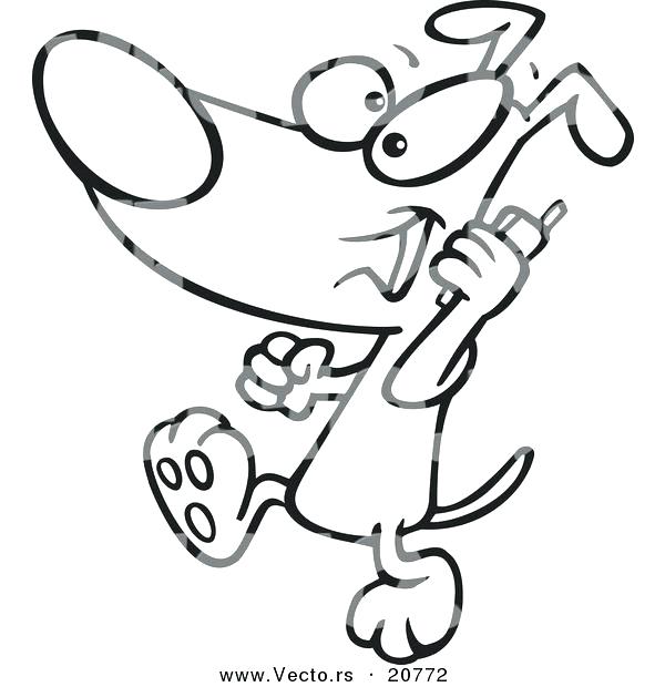 600x620 Phone Coloring Pages Cell Phone Coloring Pages Vector Of A Cartoon