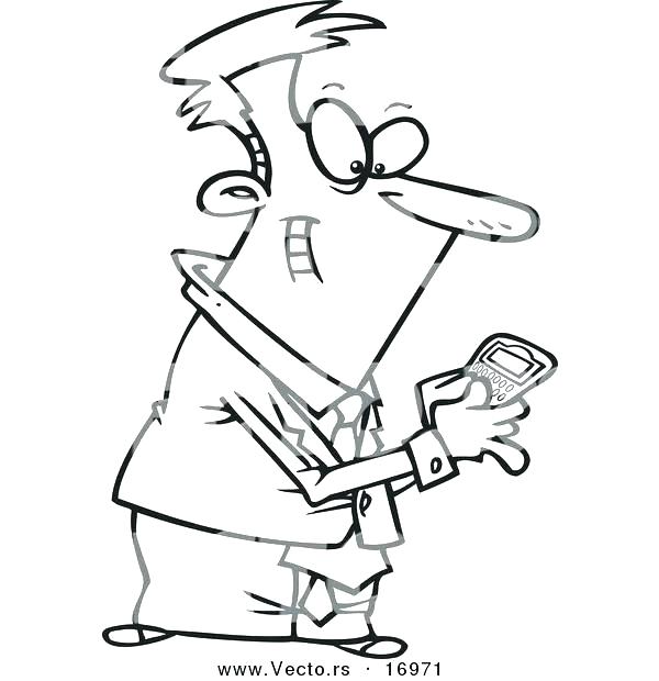 600x620 Phone Coloring Pages Cell Phone Coloring Page Cell Phone Coloring