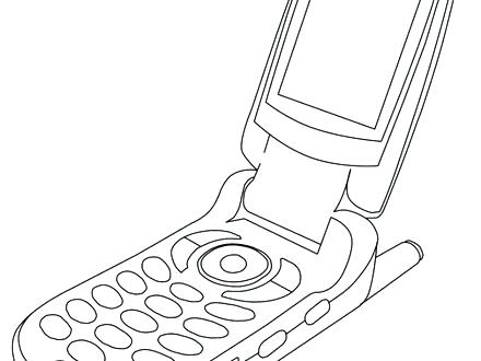 440x330 Cell Phone Coloring Page Cell Phone Detector Coloring Pages Kids