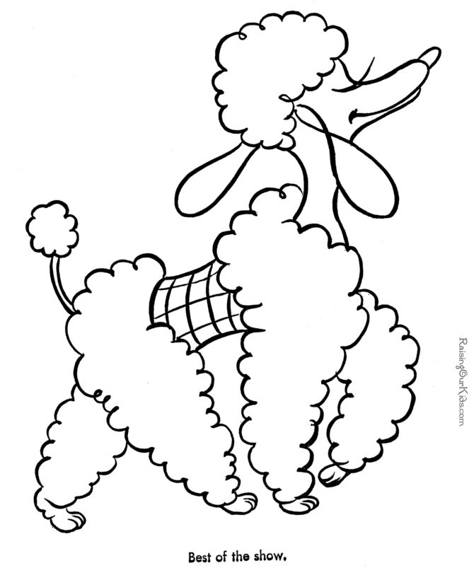 670x820 Poodle Skirt Coloring Page