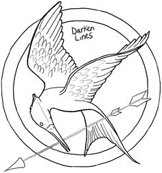 236x253 The Hunger Games Coloring Pages For Kids Embroidery Patterns