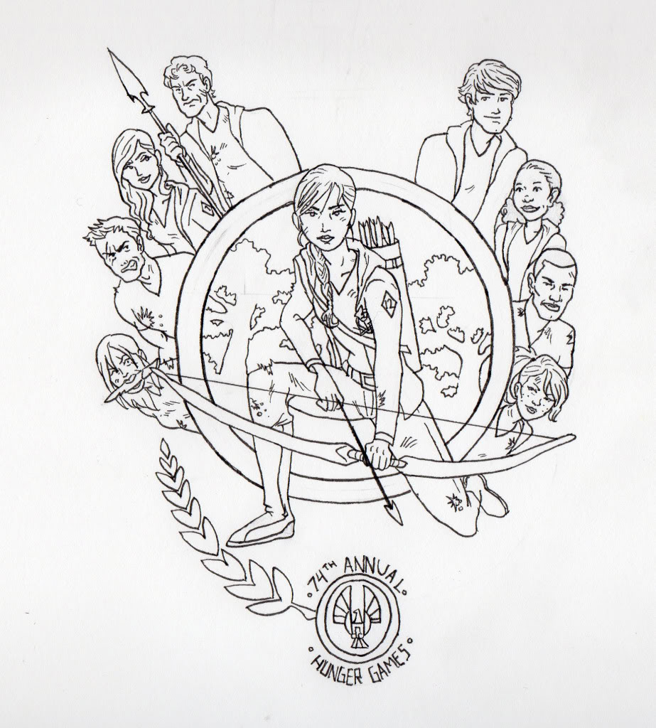 923x1024 The Hunger Games Coloring Pages For Kids To Print
