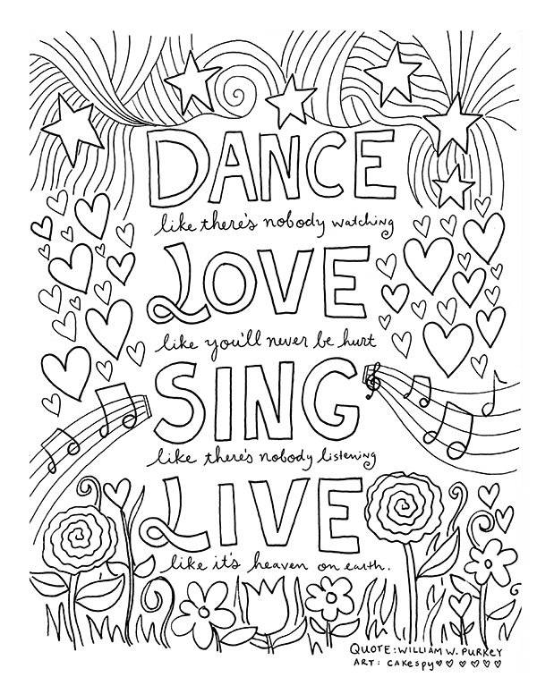 600x776 Bright And Modern Free Printable Inspirational Coloring Pages