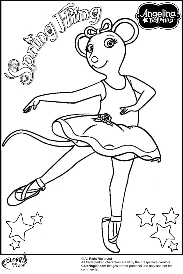 600x900 Ballerina Printable Coloring Pages