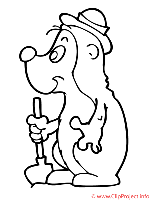 600x800 Mole Coloring Sheet Animal Free