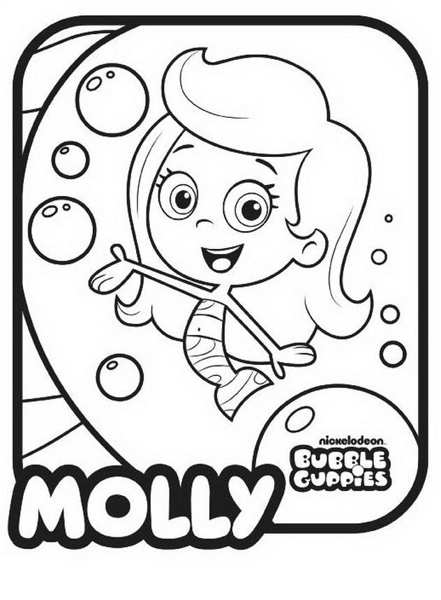 632x860 Bubble Guppies Coloring Pages