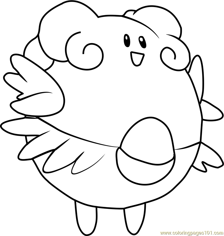 759x800 Blissey Pokemon Coloring Page
