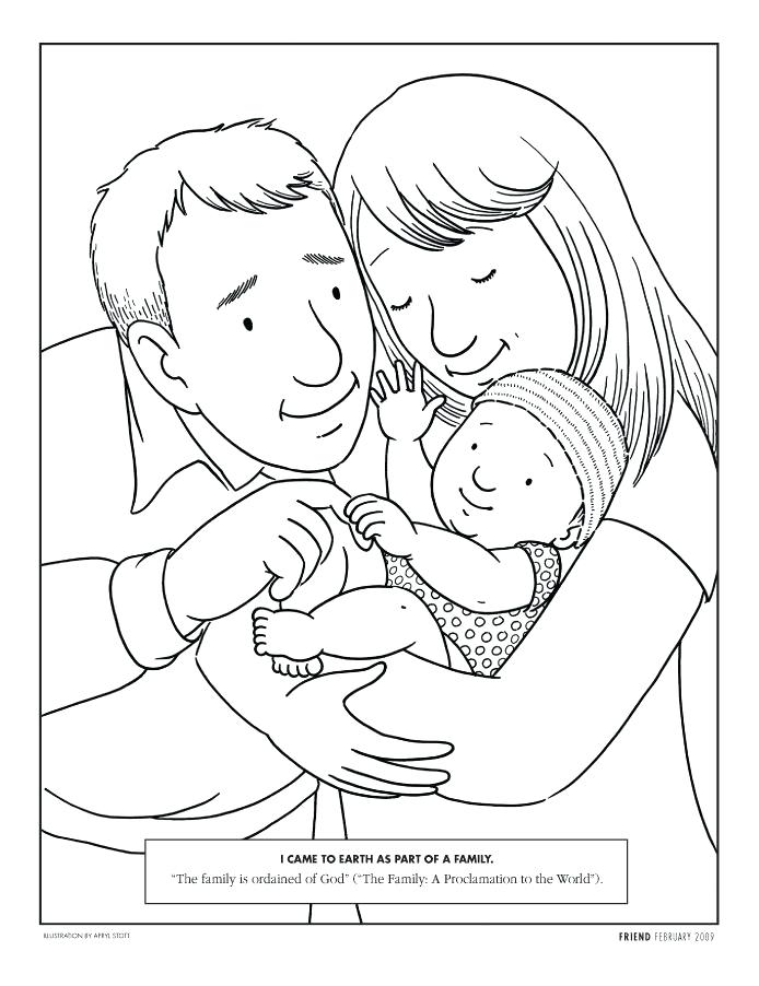 694x902 Mom And Baby Coloring Pages Unit Honor They Father And Mother