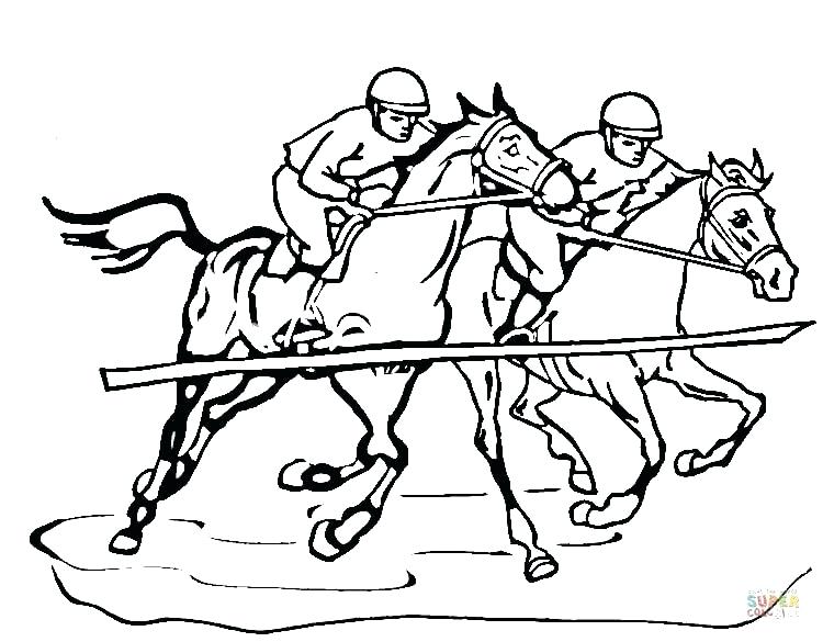 750x585 Horse Color Page Click The Race Horse Coloring Pages To View