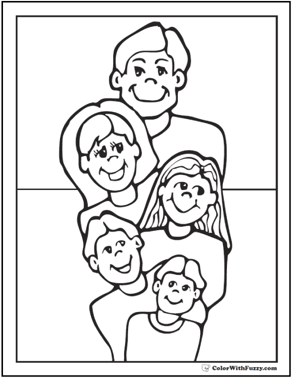 590x762 Mom And Dad Coloring Pages Family Father S Day Page Kids