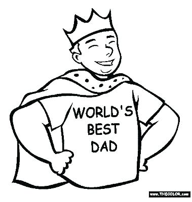 379x400 Dad Coloring Page