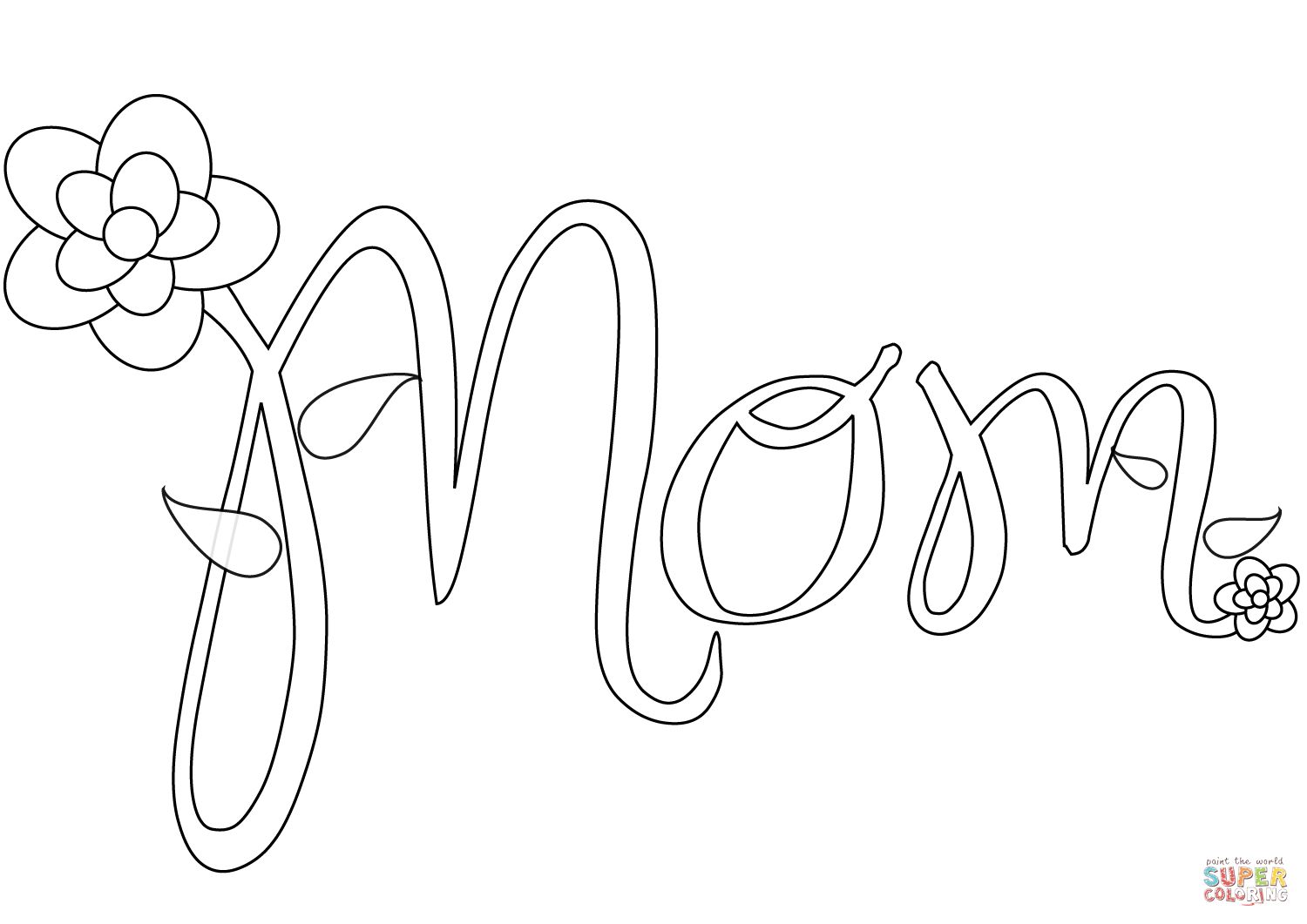 1500x1061 Mom Coloring Page In Mommy Coloring Pages