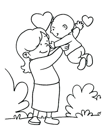 420x543 I Love Mom Coloring Pages Printable Deepart