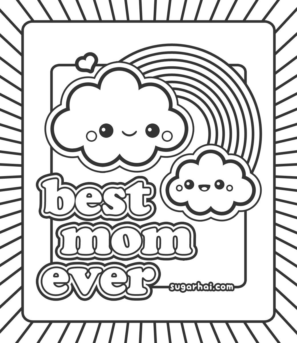 1040x1200 Best Mom Coloring Pages Printable Free Coloring Sheets