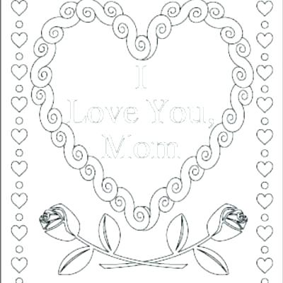 400x400 I Love Mom Coloring Pages Printable I Love You Pictures To Color I