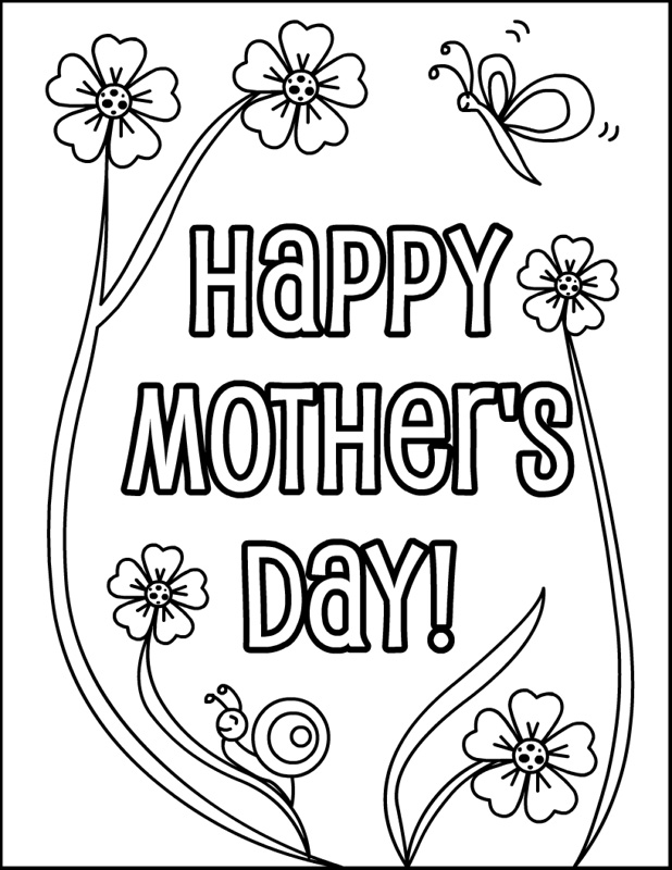 618x800 Happy Mothers Day Coloring Pages, Sheets To Print Happy