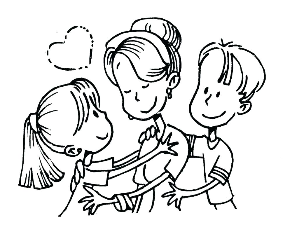 970x771 Mother Coloring Pages Print Jgheraghty Site