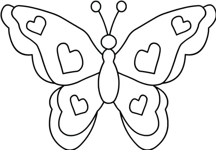 698x486 Butterfly Coloring Pictures Butterfly Coloring Page Monarch