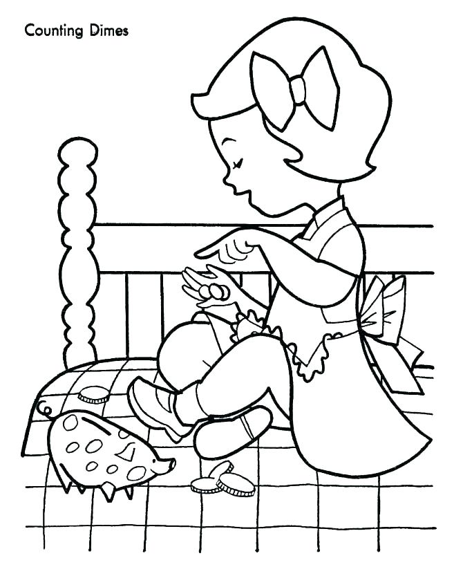 670x820 Coloring Pages Money