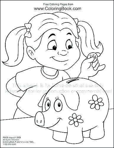 386x500 Money Coloring Sheets